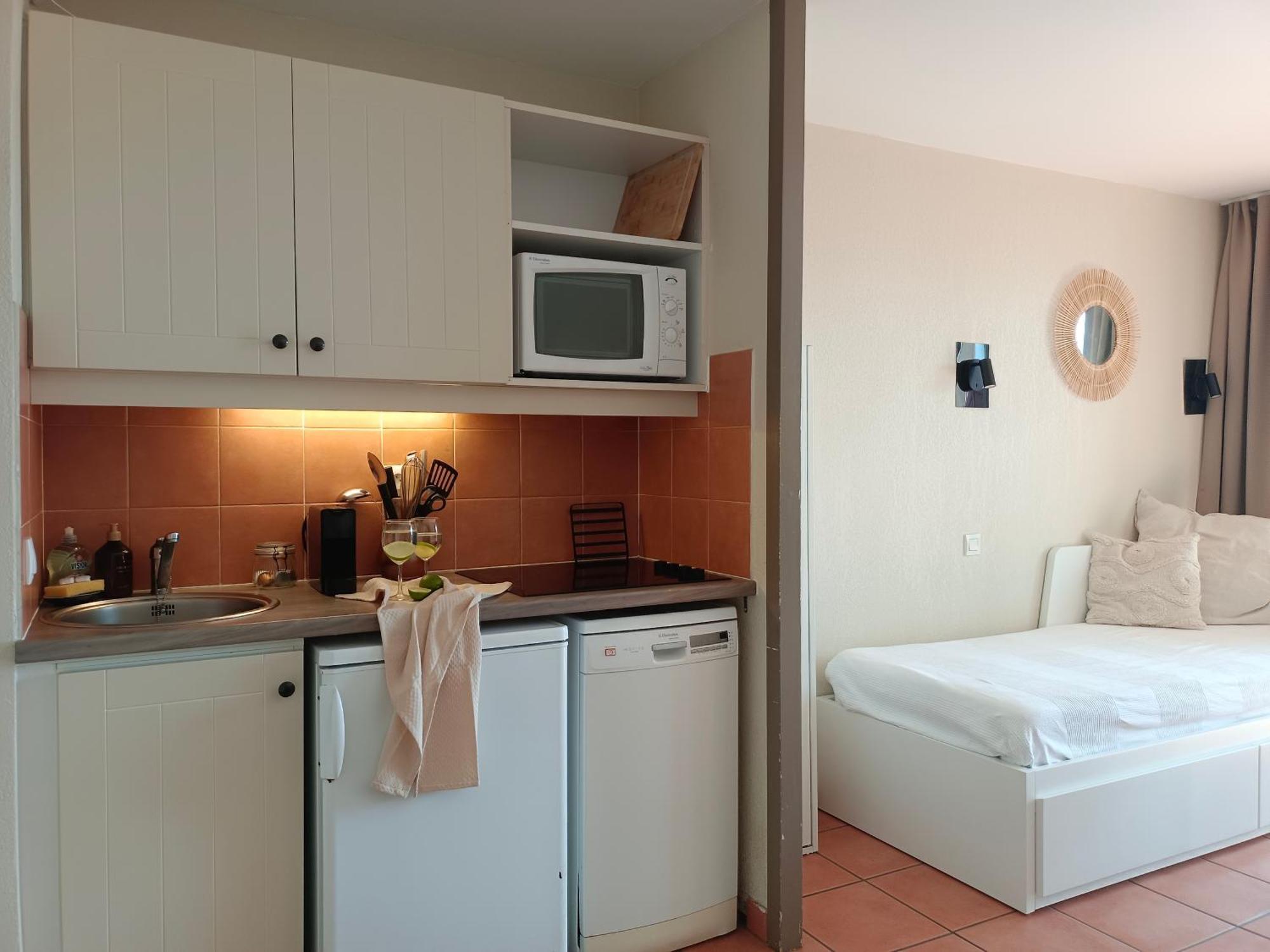 T1 Bis Avec Piscine Vue Golf Et Montagnes Apartment Арконг Екстериор снимка